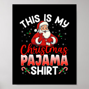 67 Meme Six Seven Lustige Weihnachts-Pyjamas Santa Poster