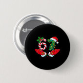 67 Meme Six Seven Lustiger Weihnachtsmeme Slang Mä Button (Vorne & Hinten)