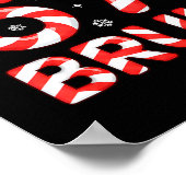 67 Meme Six Seven Memes Candy Cane Christmas Boys Poster (Ecke)