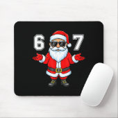 67 Meme Six Seven Number 6 7 6 7 Funny Santa Xmas Mousepad (Mit Mouse)