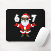 67 Meme Six Seven Number 6 7 Funny Santa Xmas Chri Mousepad (Mit Mouse)