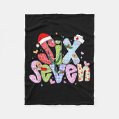 67 Meme Six Seven Nurse Christmas Funny Nursing Wo Fleecedecke (Vorderseite)