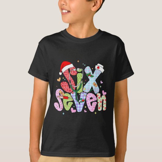 67 Meme Six Seven Nurse Christmas Funny Nursing Wo T-Shirt (Vorderseite)