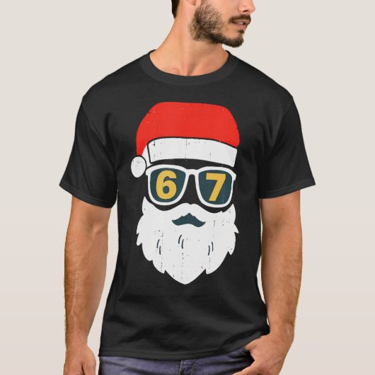67 Meme Six Seven Santa Face Kids Men Boys Girls C T-Shirt (Vorderseite)