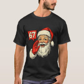 67 Meme Six Seven Santa Funny Christmas Gen Z Alph T-Shirt (Vorderseite)