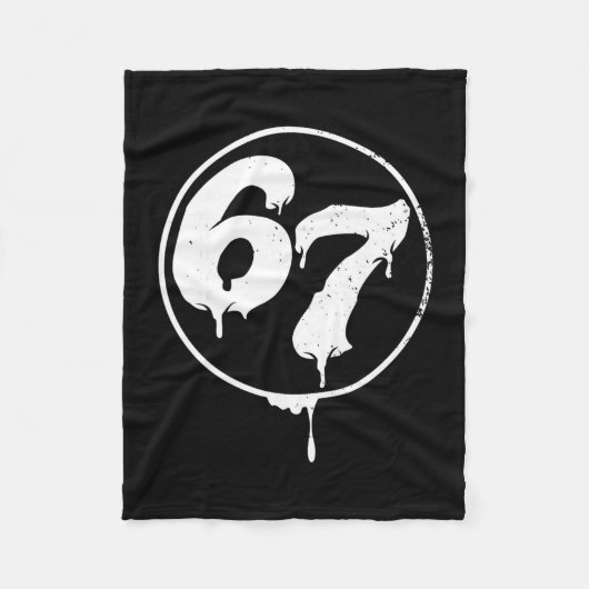 67 Meme Six Seven Urne Graffiti Stil Fleecedecke (Vorderseite)