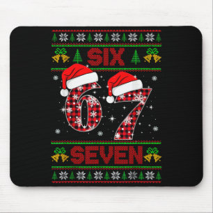 67 Meme Six Seven Weihnachts hässlicher Pullover f Mousepad