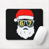 67 Meme Six Seven Weihnachtsmann-Gesicht Kinder Mä Mousepad (Mit Mouse)