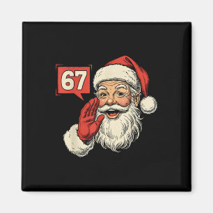 67 Meme Six Seven Weihnachtsmann Lustig Weihnachte Magnet