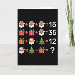 67 Meme Six Seven Weihnachtsmathematik-Gleichung X Karte