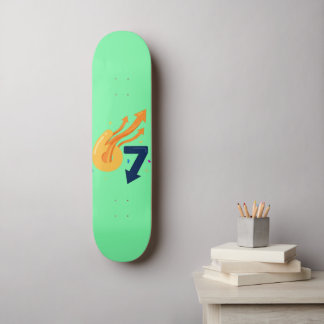 67 Meme Skateboard - Minimalistische kinetische En