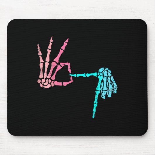 67 Meme Skeleton Drip Ice Cream 67 Baseball Lifest Mousepad (Vorne)