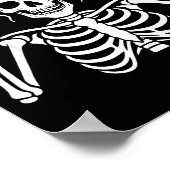 67 Meme Skeleton Hand 6 7 Halloween Six Seven Funn Poster (Ecke)