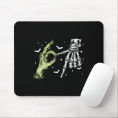 67 Meme Skeleton Zombie Hand 6 7 Halloween Six Sev Mousepad (Mit Mouse)