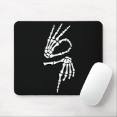 67 Meme Skelett Hand 6 7 Halloween Sechs Sieben  Mousepad (Mit Mouse)