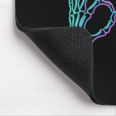 67 Meme Skelett Hand 6 7 Halloween Sechs Sieben T- Mousepad (Ecke)