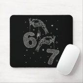67 Meme Skelett Hand Funny Halloween Sechs Sieben Mousepad (Mit Mouse)