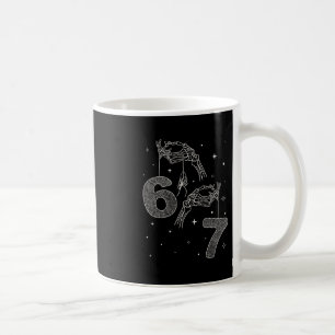 67 Meme Skelett Hand Funny Halloween Six Seven Te Kaffeetasse