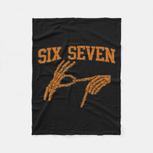 67 Meme Skelett Hand Halloween Heuhaufen 6 7 Sechs Fleecedecke