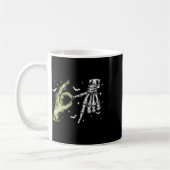 67 Meme Skelett Zombie Hand 6 7 Halloween Sechs Si Kaffeetasse (Links)