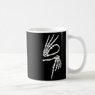 67 Meme Skeletthand 6 7 Halloween Sechs Sieben  Kaffeetasse
