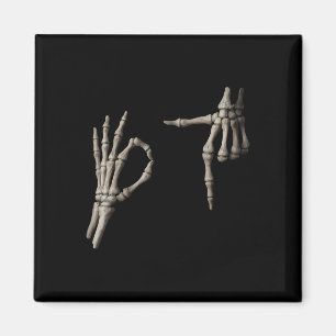 67 Meme Skeletthand 6 7 Halloween Sechs Sieben Lus Magnet