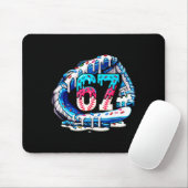 67 Meme Slang Baseballhandschuh Drip Eis Sechs Se Mousepad (Mit Mouse)