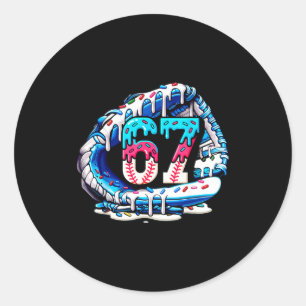 67 Meme Slang Baseballhandschuh Drip Eiscreme Sech Runder Aufkleber