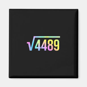 67 Meme Slang Tie Dye Lustig Quadratwurzel 4489 Ma Magnet