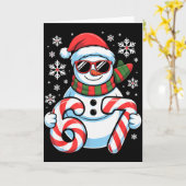 67 Meme Snowman Brainrot Funny Christmas Kids Boys Karte (Gelbe Blume)