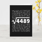 67 Meme Square Root 4489 Do The Math Funny Birthda Karte (Gelbe Blume)