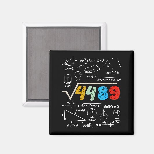 67 Meme Square Root 4489 Do The Math Funny Birthda Magnet (Vorderseite/Rückseite)