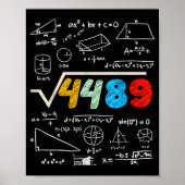 67 Meme Square Root 4489 Do The Math Funny Birthda Poster (Vorne)