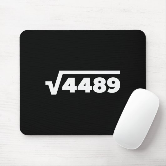 67 Meme Square Root 4489 Six Seven Slang Math Teac Mousepad (Mit Mouse)