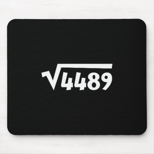 67 Meme Square Root 4489 Six Seven Slang Math Teac Mousepad (Vorne)