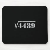 67 Meme Square Root 4489 Slang Math 6 7 Retro Men Mousepad (Vorne)
