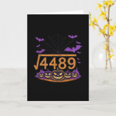 67 Meme Square Root 4489 Slang Math Halloween Cost Karte (Gelbe Blume)