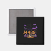 67 Meme Square Root 4489 Slang Math Halloween Cost Magnet (Vorderseite/Rückseite)