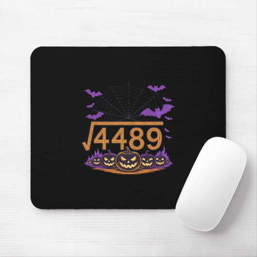 67 Meme Square Root 4489 Slang Math Halloween Cost Mousepad (Mit Mouse)