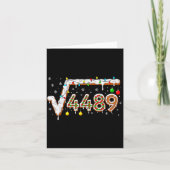 67 Meme Square Root 4489 Slang Math Teacher Funny  Karte (Vorderseite)