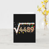 67 Meme Square Root 4489 Slang Math Teacher Funny Karte (Gelbe Blume)