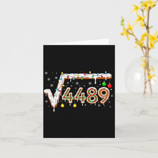 67 Meme Square Root 4489 Slang Math Teacher Funny  Karte (Gelbe Blume)