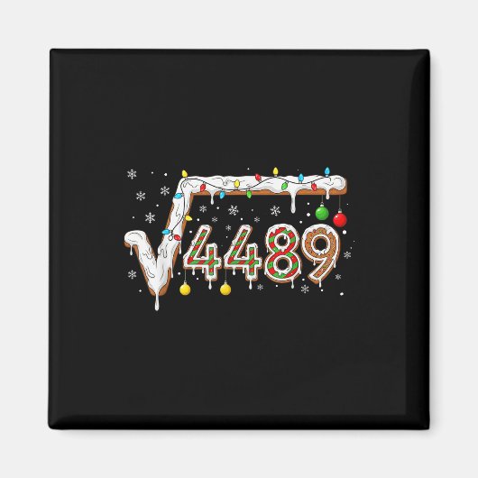 67 Meme Square Root 4489 Slang Math Teacher Funny  Magnet (Vorne)