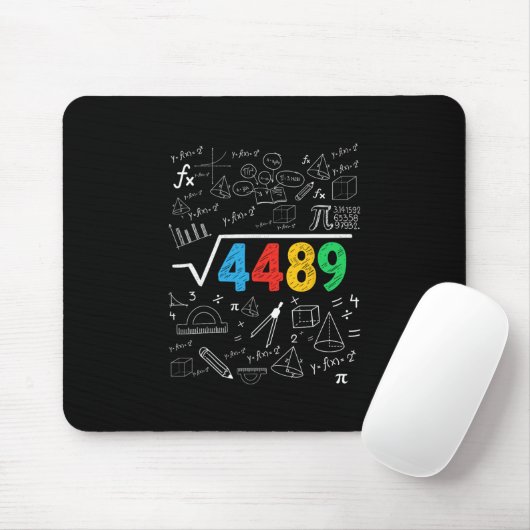 67 Meme Square Root 4489 Slang Six Seven Math Teac Mousepad (Mit Mouse)