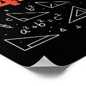 67 Meme Square Root 4489 Slang Six Seven Math Teac Poster (Ecke)