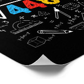 67 Meme Square Root 4489 Slang Six Seven Math Teac Poster (Ecke)