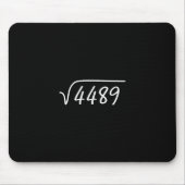 67 Meme Square Root 4489 Teen Six Seven Slang Math Mousepad (Vorne)