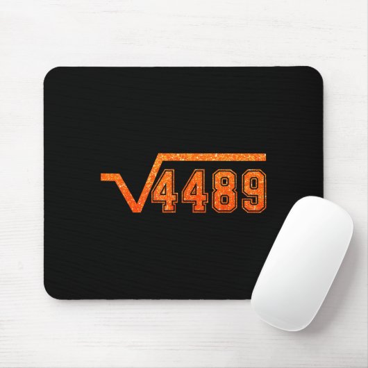 67 Meme Square Root 4489 Teen Six Seven Slang Math Mousepad (Mit Mouse)