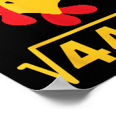 67 Meme Square Root 4489 Turkey Thanksgiving Math  Poster (Ecke)