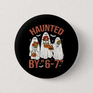 67 Meme süßer Boo Halloween-Kostüm Heimgesucht Button